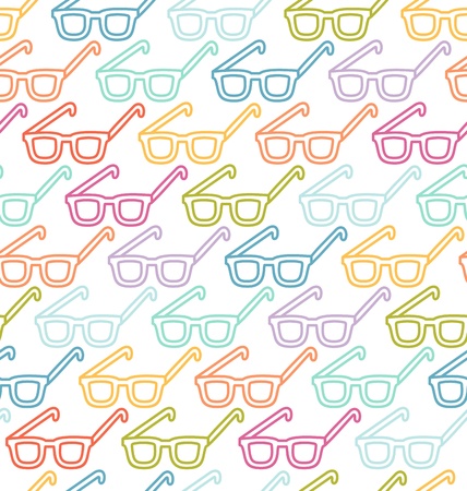 Glasses seamless patternのイラスト素材