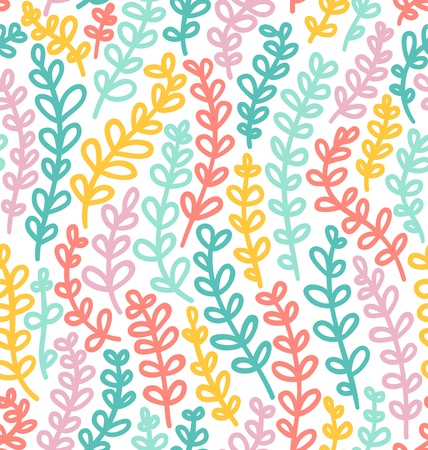 Colorful bindweed seamless patternのイラスト素材