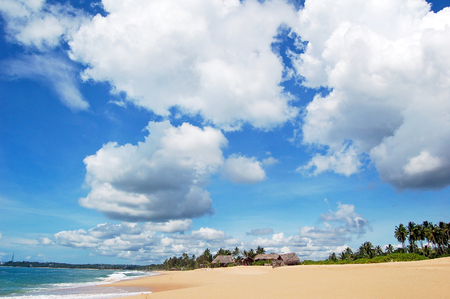 Beautiful seaside and cloudscape, Sri Lankaの写真素材
