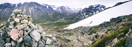 Jotunheimen mountains landscapeの写真素材