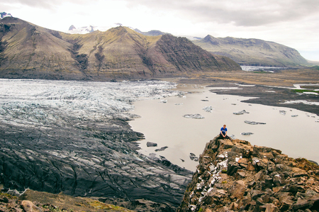Skaftafell, Vatnajokull national parkの写真素材