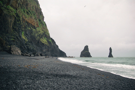 Vik black sand beach