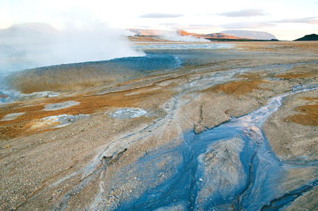 Namafjall Hverir geothermal areaの写真素材