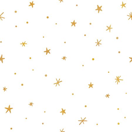 Golden stardust seamless patternの写真素材