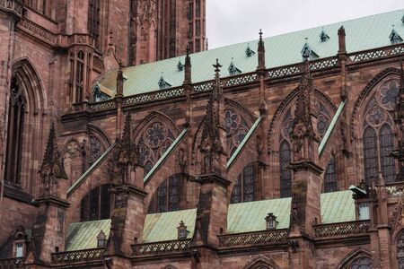 cathedral Notre-Dame in strasbourgの写真素材