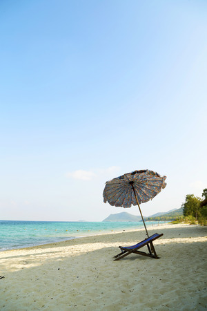 relaxation on the beach with chairの写真素材