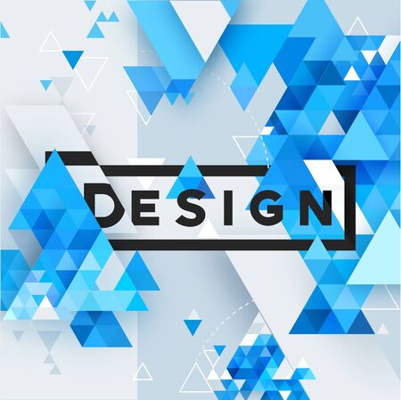 Abstract 3d vector geometrical triangular textured bright background