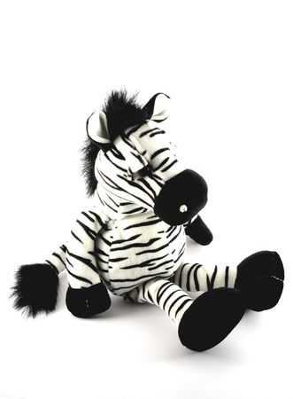 cuddly toy zebraの写真素材