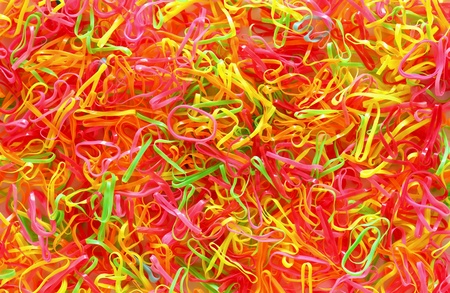 rubberband colorfulの写真素材