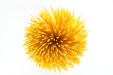 Italian Pasta with  white backgroundの写真素材