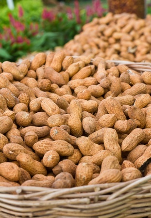 Peanuts in basket,Thailand market