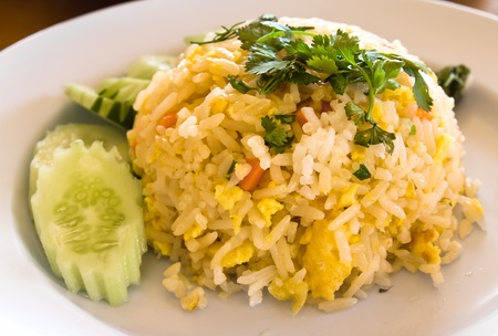Close-up Thai food fried riceの写真素材