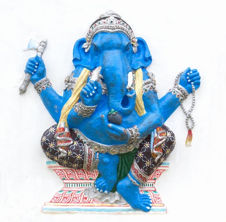 Hindu ganesha God Named Maha Ganapati at temple in thailandの写真素材
