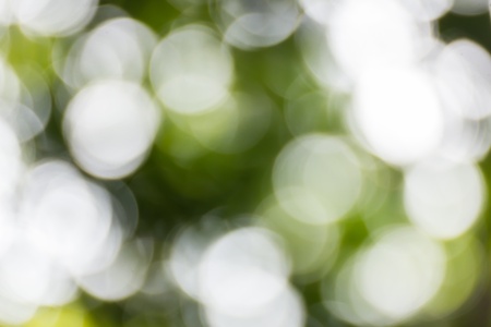 Blurred lights green bokeh abstract light backgroundの写真素材