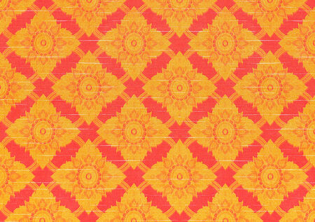 Pattern texture of general traditional thai style native fabric weaveの写真素材