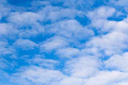 Close up blue sky with white clouds