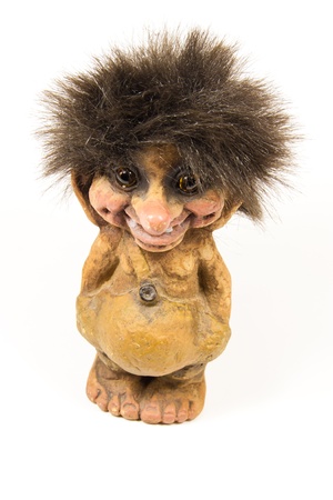 Picture of a statue of a norwegian trollの写真素材
