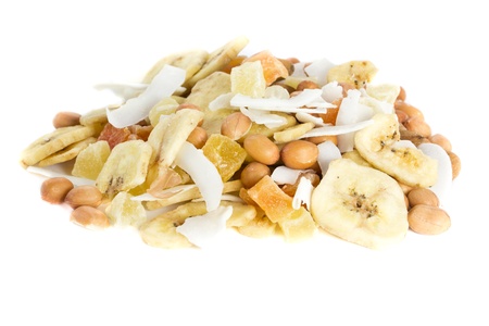 Picture of a bunch of nuts and dried fruits togetherの写真素材