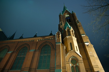 A picture of the church  johanneskirken  in Bergen city, Norway  Built between 1888 and 1894の写真素材