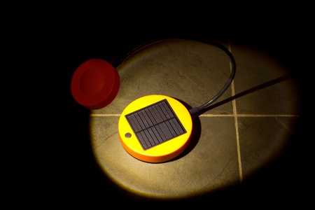 Picture of a lamp that recharges from lightの写真素材