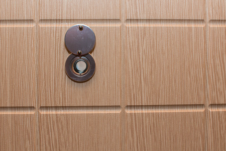 Peephole on the doorの写真素材