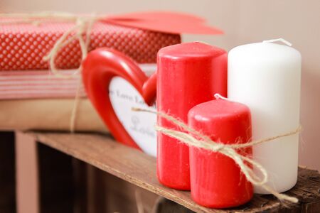 candles for interior decorationの写真素材