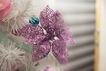 Christmas-tree toy on the Christmas tree closeの写真素材