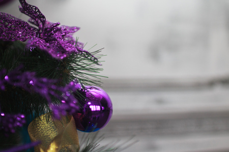 Christmas-tree toy on the Christmas tree closeの写真素材