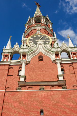 Kremlin in Moscow. building with a clockのeditorial素材