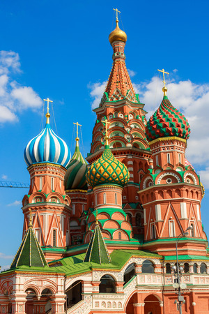 temple of the Basil of Blessed in Moscowの写真素材