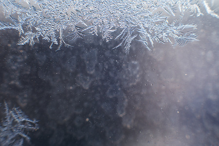 snow pattern on the glass from frostの写真素材