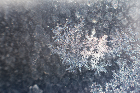 snow pattern on the glass from frostの写真素材