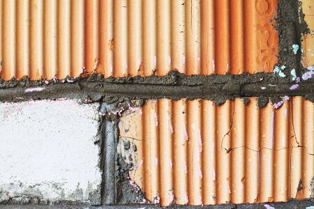 brick  close up. brick background. brick wallの写真素材