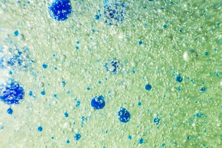 Air bubbles in the water background.Blue tone,Abstract Backgrounds. Water, Bubbleの写真素材