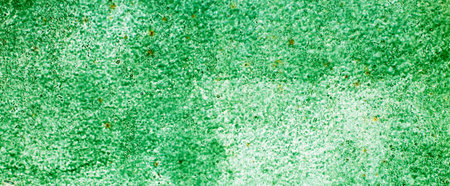 Green abstract painted metal plate texture and background. Texture of an old plate with stained paint.の写真素材