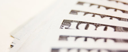 A lot of dollar bills. money Background.の写真素材