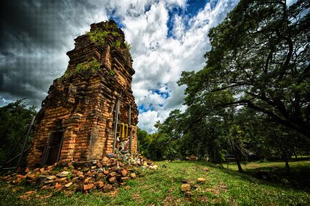 The Old BuildingEditing With High Dynamic Range Techniqueの写真素材