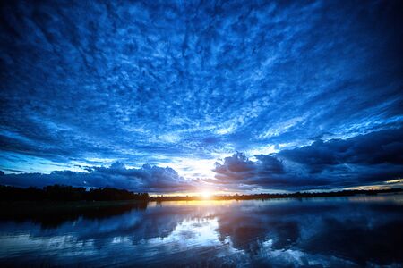 The Sunset Editing With High Dynamic Range Techniqueの写真素材