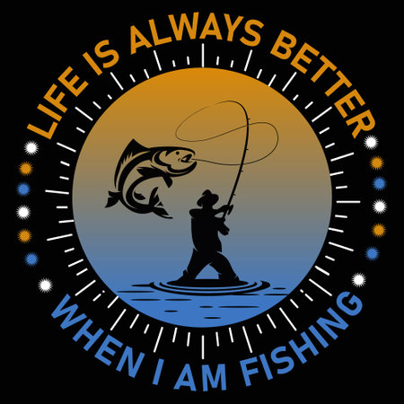 fishing t shirt, vintage fishing t shirt, typography fishing t shirt, fishing quote t shirtのイラスト素材