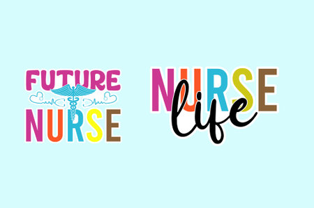 Nurse Stickers quotes SVG cut files, Nurse Sticker, Nurse Printable Stickerのイラスト素材