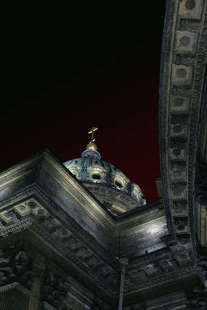 Kazansky cathedral in the nightの写真素材