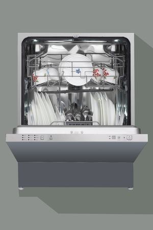 dishwasher, open,の写真素材