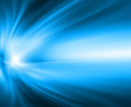 Abstract blue background, beautiful lines and blurの写真素材