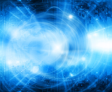 Abstract blue background. Technology background, from series best concept of global businessの写真素材