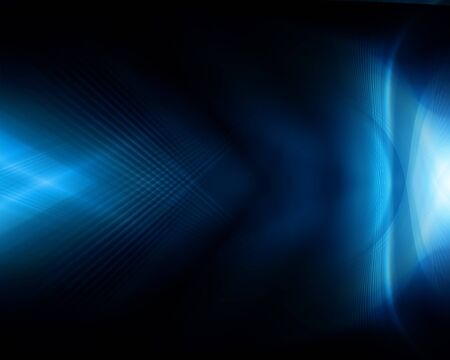 Abstract blue background, beautiful lines and blurの写真素材