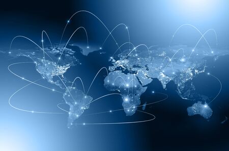 Best Internet Concept of global business from concepts series, connection symbols communication...
