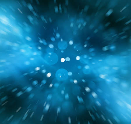 Bokeh blue background