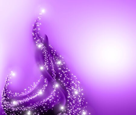 Christmas purple treeの写真素材