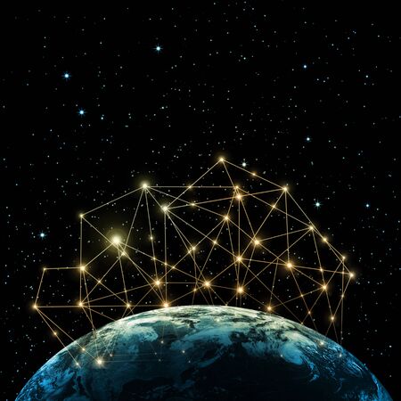 Earth from Space. Best Internet Concept of global business from concepts series.