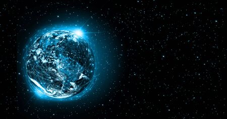 Earth from Space. Best Internet Concept of global business from concepts series.の写真素材